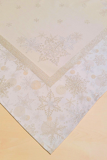 Nappes et foulards de Noël ARGENT NOËL Argent NATUREL