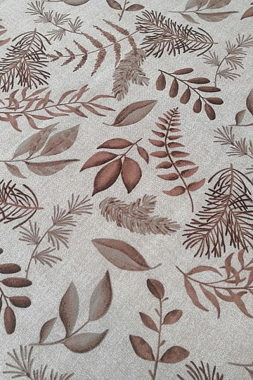 Tissu décoratif FERN BROWN