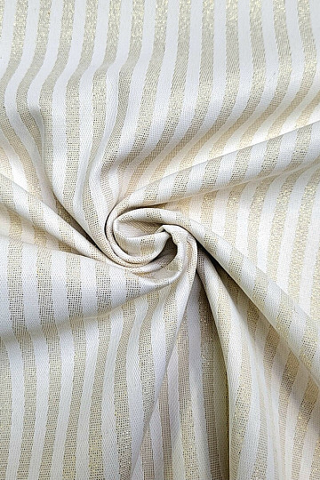 Tissu jacquard déco STRIPES or