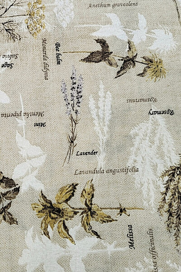 Tissu décoratif BOTANICO marron