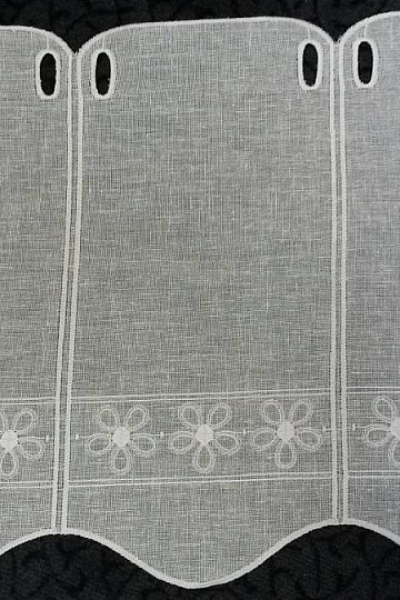 vitrail rideau fleurs 11383 crème