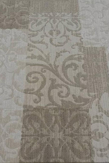 tapis pièce moderne FONTANA vert et blanc