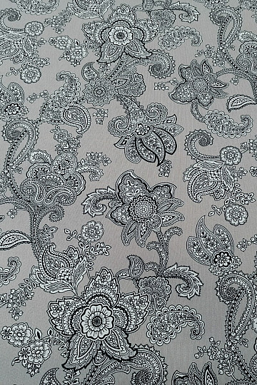 Tissu déco MASALA gris