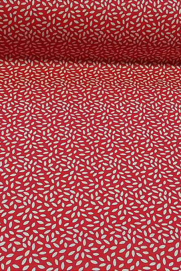 Tissu coton STILI rouge rouge