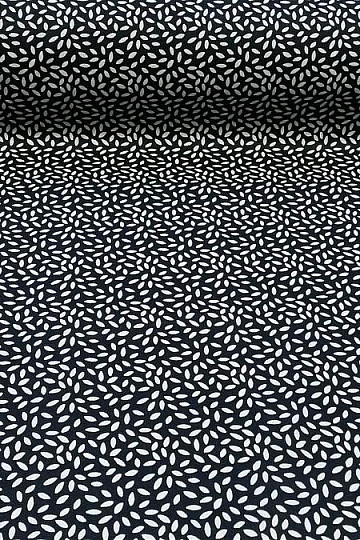 Tissu coton STILI bleu marine