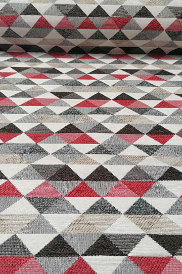 tissu de revêtement LUSA triangle rouge