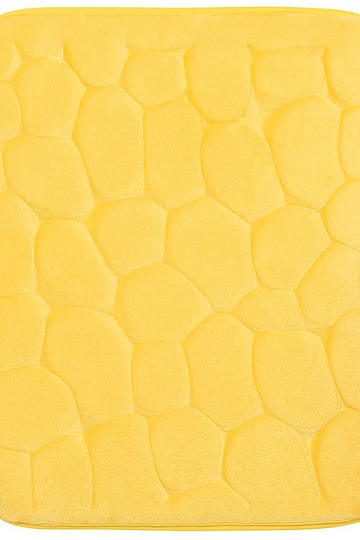 Tapis de salle de bain CARREAUX JAUNE