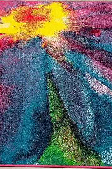 Tapis en morceaux MULTI COULEUR Fleur