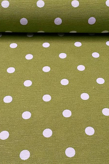 Tissu déco à pois NEO vert 706