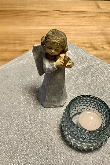 Décor de table de Noël FLASH argent