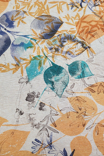 Tissu décoratif GAIA feuilles 601