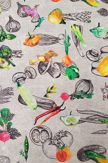 Tissu décoratif LÉGUMES