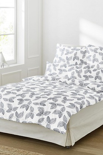 literie Irisette BIO COTON satin FEUILLE 8744-2