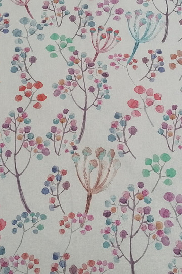 Tissu déco LOUKA lilas