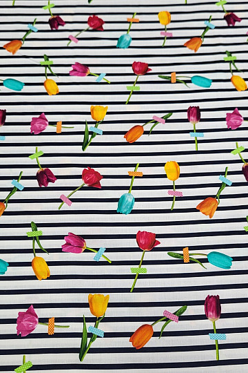 Tissu coton TULIPE