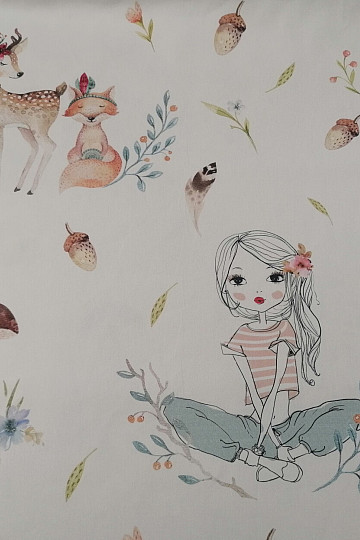 Tissu déco enfant FILLE