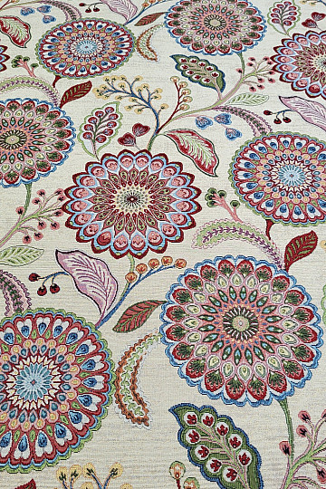 Tissu tapisserie ARCADIA MANDALA FLEURS