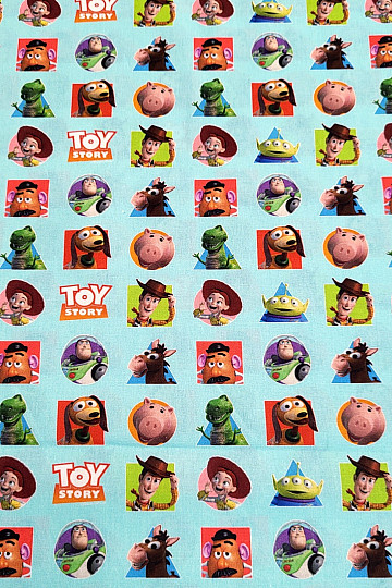 Tissu en coton TOY STORY PATCH