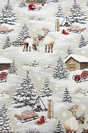 Tissu à tapisserie PAYSAGE D&#39;HIVER
