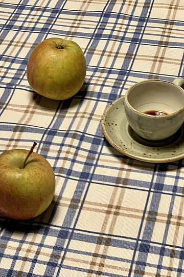 Nappe LAURA - carreaux bleus
