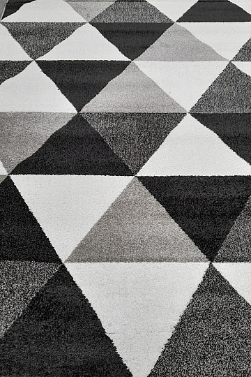 Pièce tapis LOTTO triangles noir/blanc