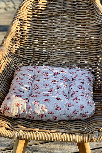 Coussins de chaise ROSES rouge