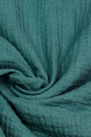 Tissu coton GAZE eucalyptus