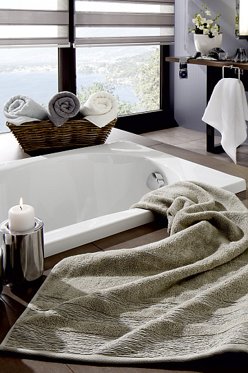 Serviette et drap de bain luxe EGERIA beige