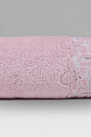 Serviette et drap de bain luxe BELLA rose