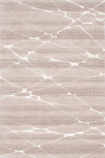 Tapis pièce BOHO géométrique beige/blanc