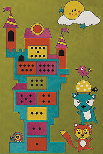 Tapis une pièce pour enfants Tour de jeu PLAY