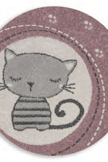 Tapis rond enfant ROMA chats