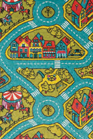 Tapis pièce enfant PLAY route