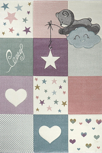 Tapis enfant Ours en peluche sur un nuage