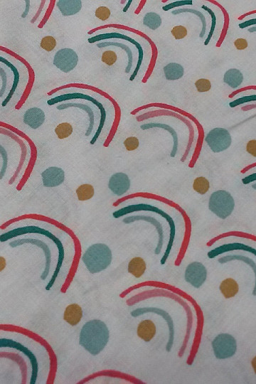 Tissu coton ARC-EN-CIEL