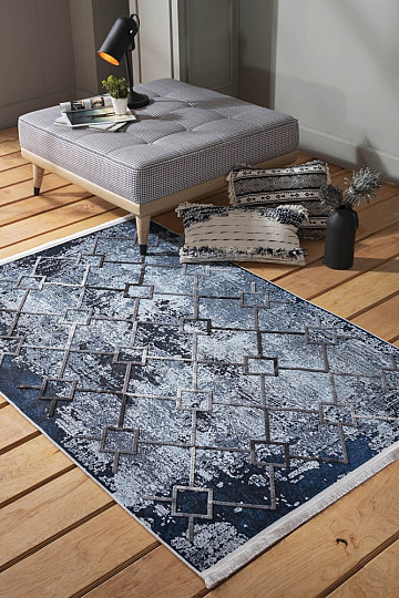 Tapis en pièces HYPNOTIK marine