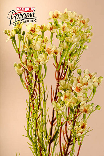 Fleur de cire jaune 78 cm
