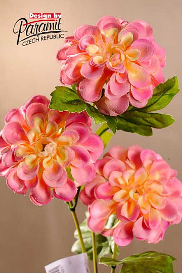 Dahlia rose-jaune 56 cm