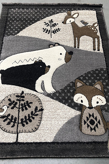 Tapis enfant ANIMAUX DE LA FORÊT DE VEGAS