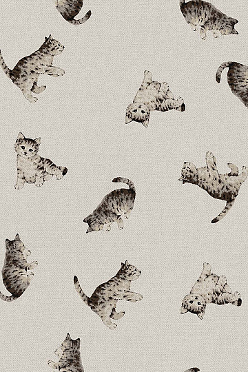 Tissu déco chat FELIX impression numérique