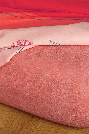 Drap éponge coloris SAUMON