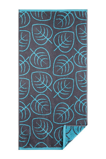 Serviette et drap de bain luxe LINA bleu