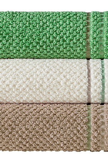 Serviette et drap de bain luxe HELGE 470 vert