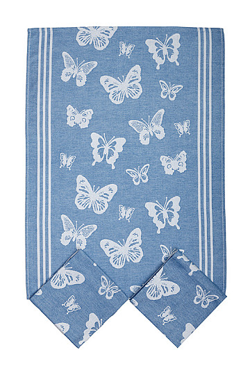 Serviettes PAPILLONS BLEU 3 pcs