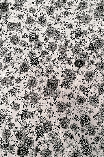 Tissu coton FLEURS FLORAL 1