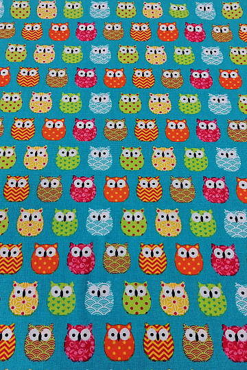 Tissu décoratif MINI CHOUETTES 6