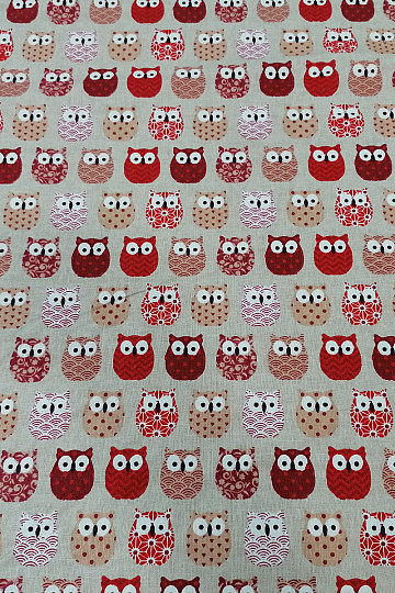 Tissu décoratif MINI CHOUETTES 4