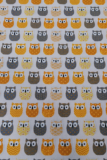 Tissu décoratif MINI CHOUETTES 3