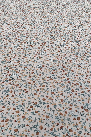 Tissu coton ELEONI turquoise