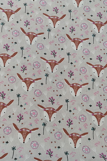 Tissu en coton SRNKA gris